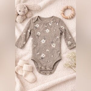 Carter's Cream Floral Bodysuit
